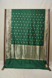Green Banarasi Silk Saree - SRGBSS901