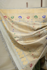 Pastel Green Gadwal Silk Saree - SRPGGSS589
