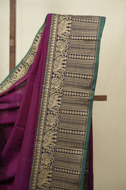 Magenta Narayan Peth Cotton Saree - SRDMNPCS89