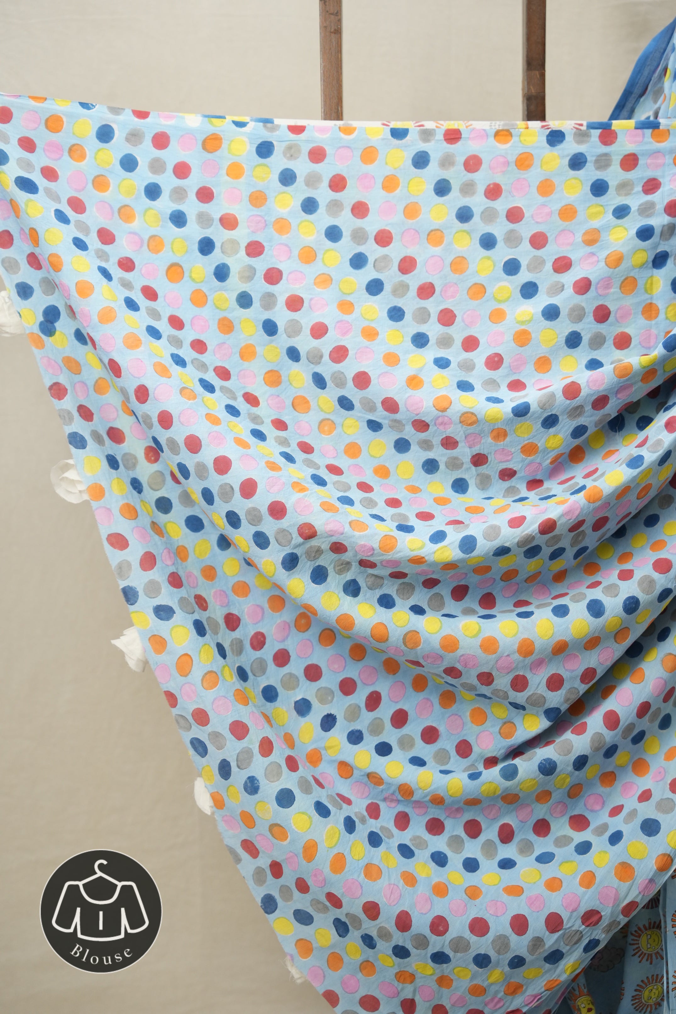 Sky Blue HBP Signature Cotton Saree - SRSBSCS15
