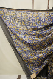 Black HBP Cotton Silk Saree With Chanderi Border - SRBCSS1537