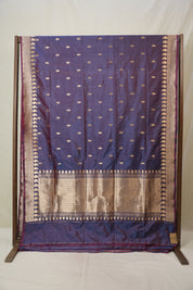 Two Tone Blue Banarasi Silk Saree - SRTTBSS887