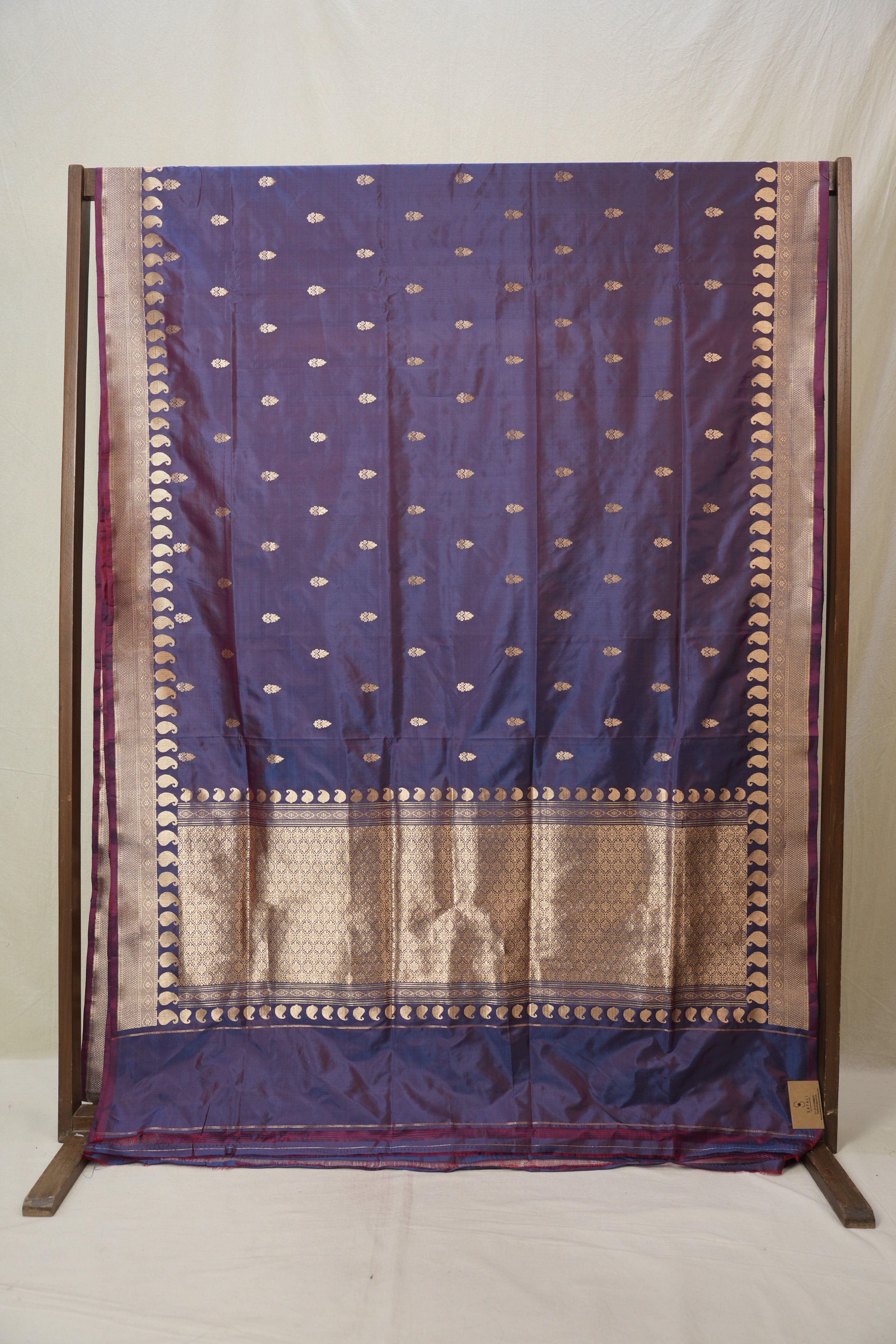 Two Tone Blue Banarasi Silk Saree - SRTTBSS887
