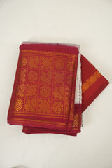 White Sungudi Cotton Saree - SRWSCS314