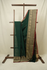 Green Narayan Peth Cotton Saree - SRGNPCS90