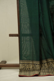 Green Narayan Peth Cotton Saree - SRGNPCS90