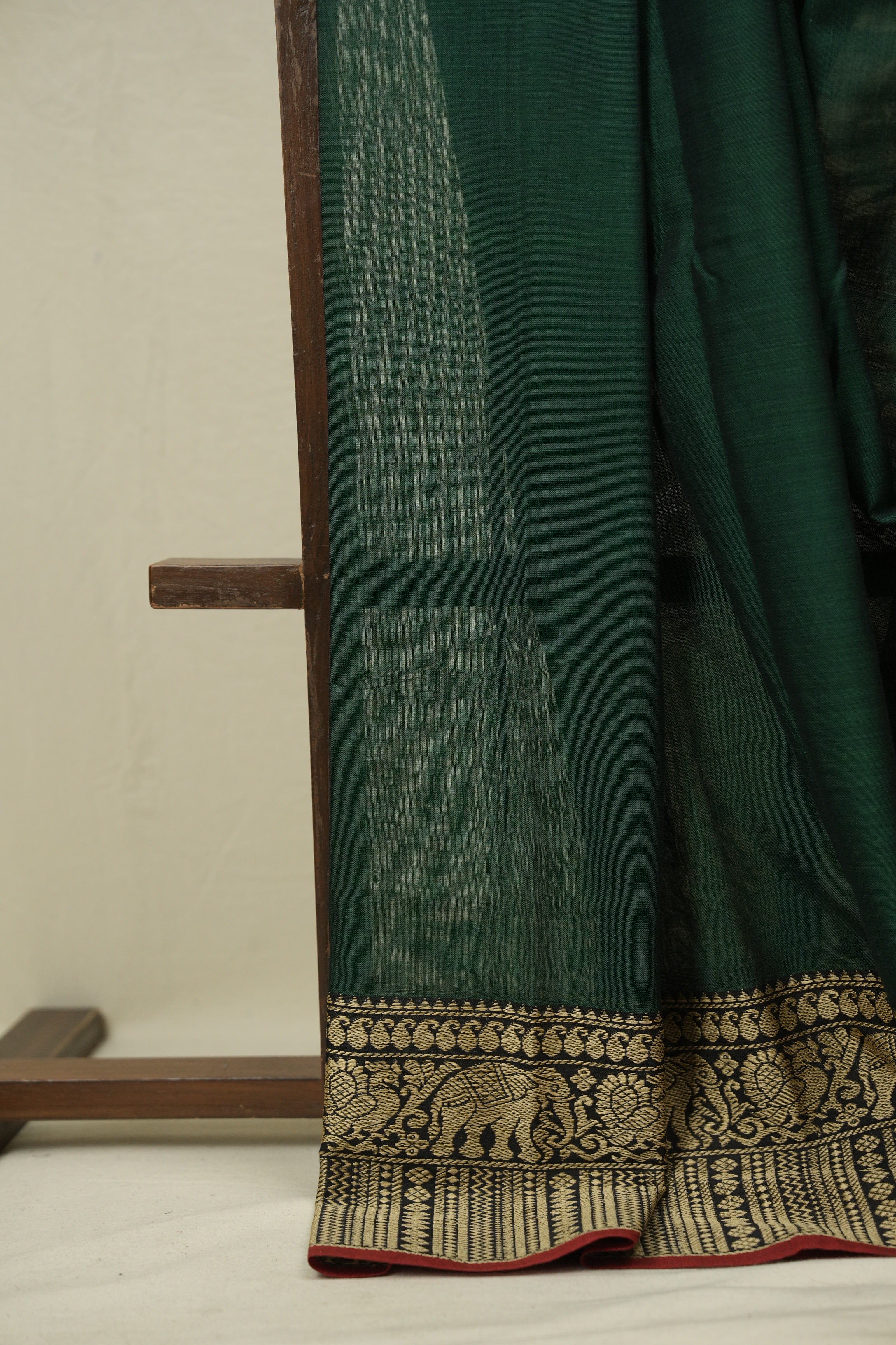 Green Narayan Peth Cotton Saree - SRGNPCS90
