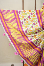 White HBP Signature Cotton Saree - SRWSCS16