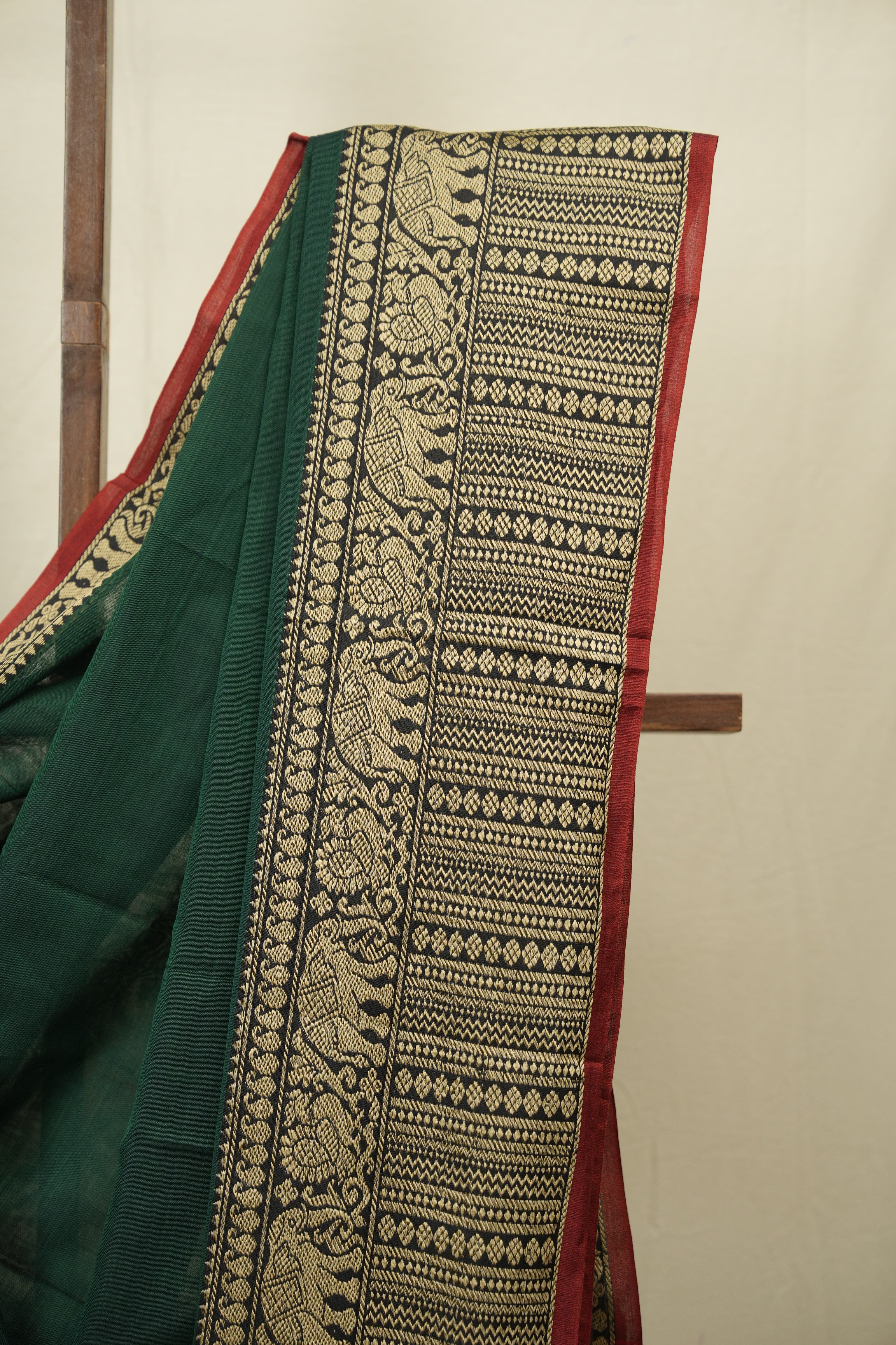 Green Narayan Peth Cotton Saree - SRGNPCS90
