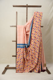 Peach HBP Signature Cotton Saree - SRPSCS12