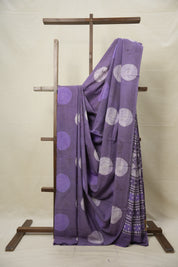 Lavender HBP Cotton Saree - SRLCS2971