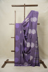 Lavender HBP Cotton Saree - SRLCS2971