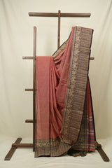 Brick Narayan Peth Cotton Saree - SRBNPCS91