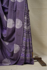 Lavender HBP Cotton Saree - SRLCS2971