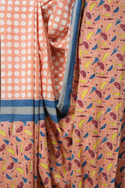 Peach HBP Signature Cotton Saree - SRPSCS12