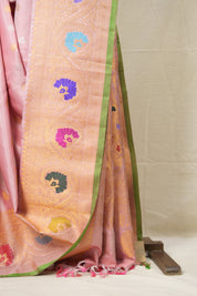 Bubblegum Pink Gadwal Silk Saree - SRBPGSS592