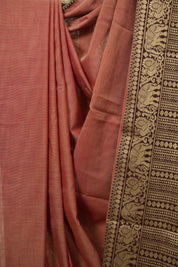 Brick Narayan Peth Cotton Saree - SRBNPCS91