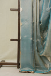 Aqua Blue Tissue Banarasi Silk Saree - SRABTBSS58
