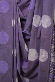 Lavender HBP Cotton Saree - SRLCS2971