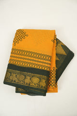 Mango Sungudi Cotton Saree - SRMSCS365