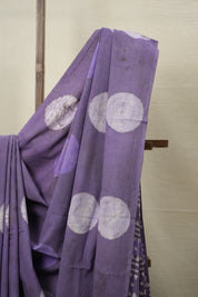 Lavender HBP Cotton Saree - SRLCS2971