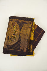 Mustard Sungudi Cotton Saree - SRMSCS368