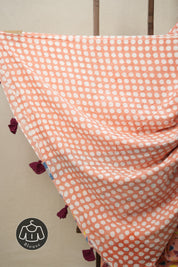 Peach HBP Signature Cotton Saree - SRPSCS12