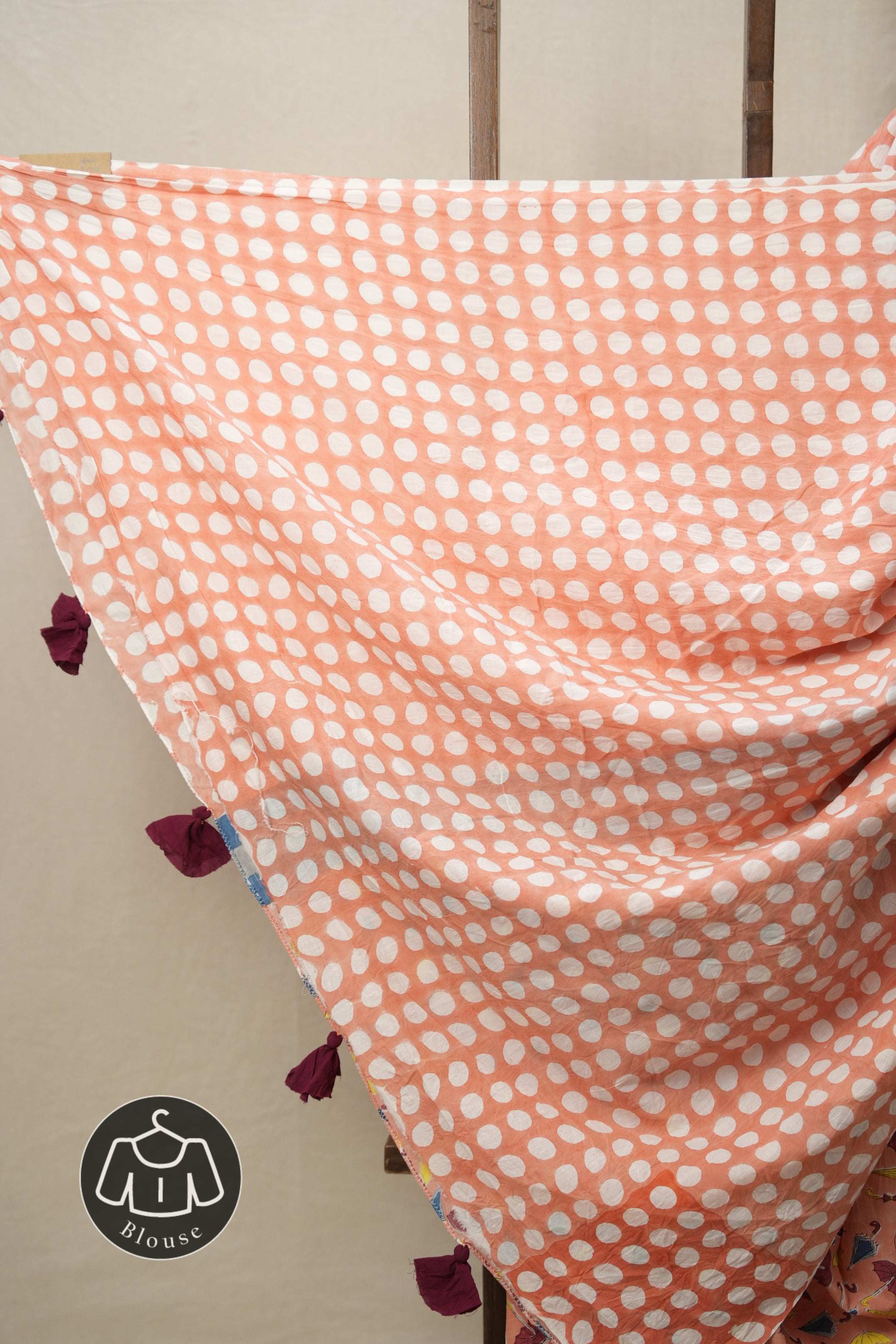 Peach HBP Signature Cotton Saree - SRPSCS12