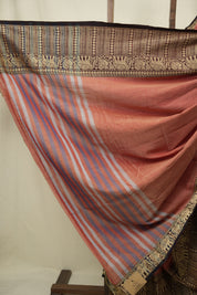 Brick Narayan Peth Cotton Saree - SRBNPCS91