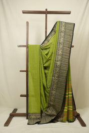 Parrot Green Narayan Peth Cotton Saree - SRPGNPCS92