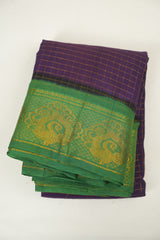 Purple Sungudi Cotton Saree - SRPSCS341