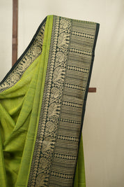 Parrot Green Narayan Peth Cotton Saree - SRPGNPCS92