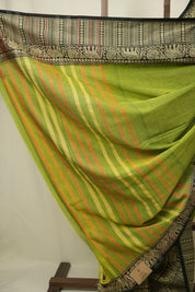 Parrot Green Narayan Peth Cotton Saree - SRPGNPCS92