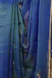 Peacock Blue Tissue Banarasi Silk Saree - SRPBTBSS59