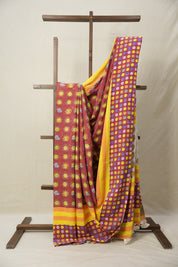 Brick Red HBP Signature Cotton Saree - SRBRSCS17