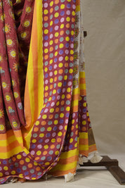 Brick Red HBP Signature Cotton Saree - SRBRSCS17