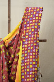 Brick Red HBP Signature Cotton Saree - SRBRSCS17