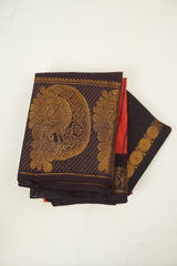 Red Sungudi Cotton Saree - SRRSCS297