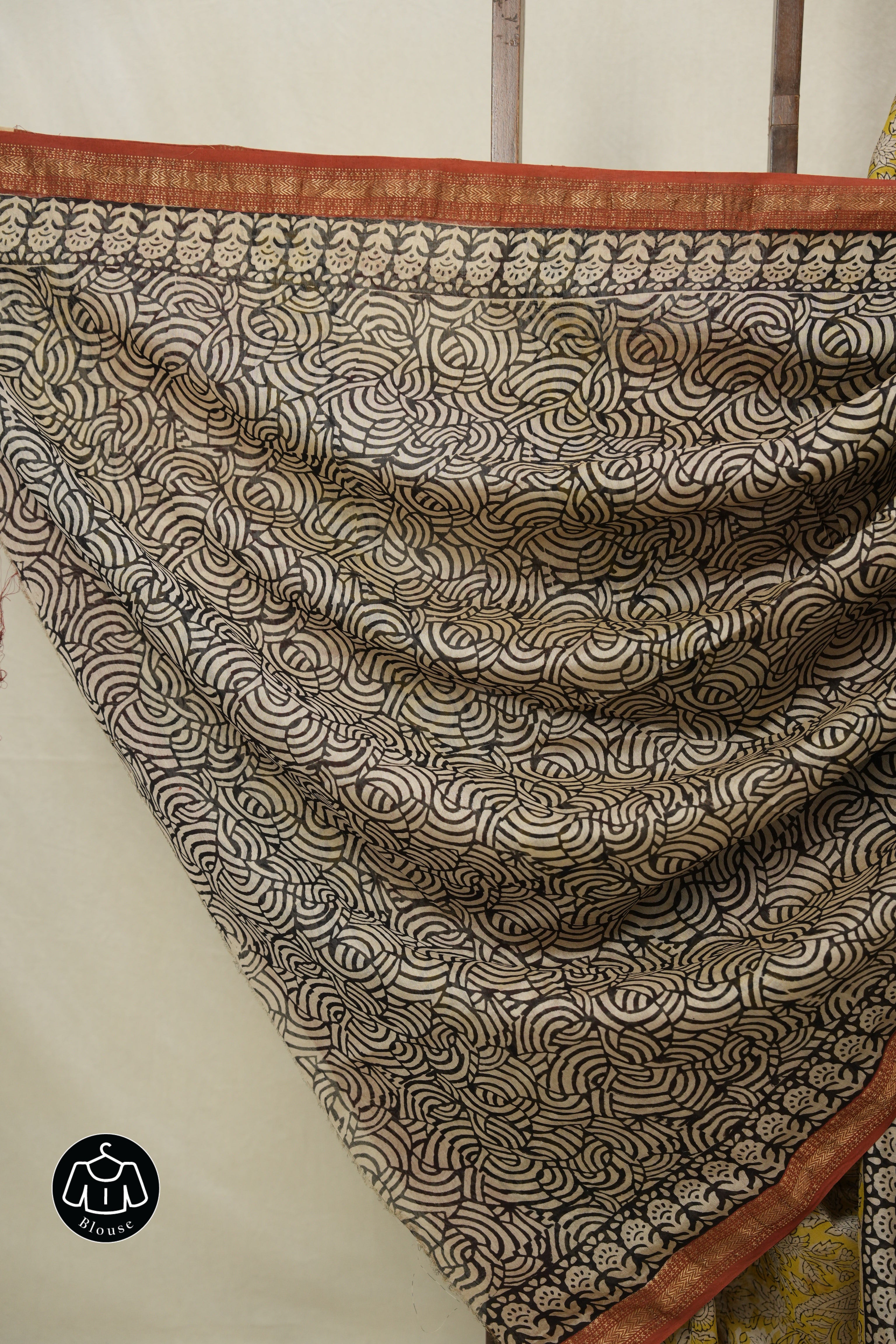 Yellow HBP Cotton Silk Saree With Maheshwari Border - SRYCSS1560