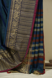 Peacock Green Narayan Peth Cotton Saree - SRPGNPCS95