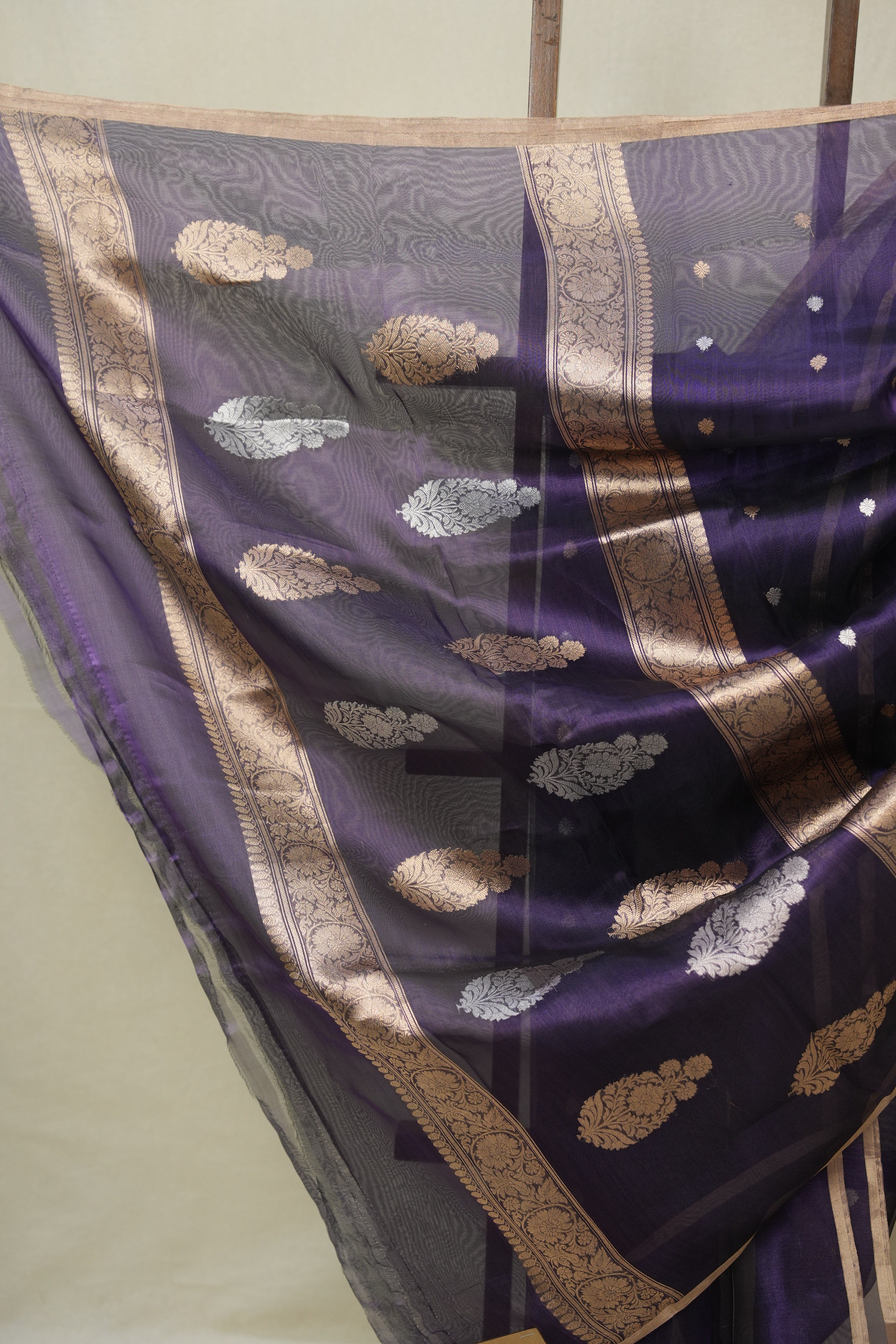 Violet Tissue Banarasi Silk Saree - SRVTBSS64