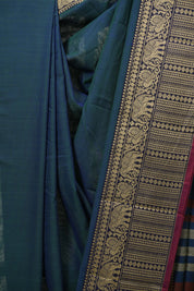 Peacock Green Narayan Peth Cotton Saree - SRPGNPCS95