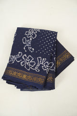 Indigo Sungudi Cotton Saree - SRISCS300