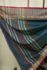 Peacock Green Narayan Peth Cotton Saree - SRPGNPCS95