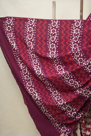 Off White HBP Cotton Saree - SROWCS2974