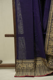 Purple Narayan Peth Cotton Saree - SRPNPCS94