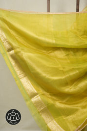 Neon Green Tissue Banarasi Silk Saree - SRNGTBSS68
