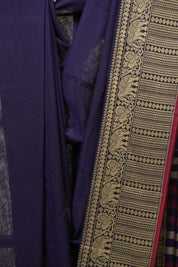 Purple Narayan Peth Cotton Saree - SRPNPCS94