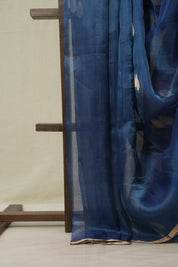 Peacock Blue Tissue Banarasi Silk Saree - SRPBTBSS65