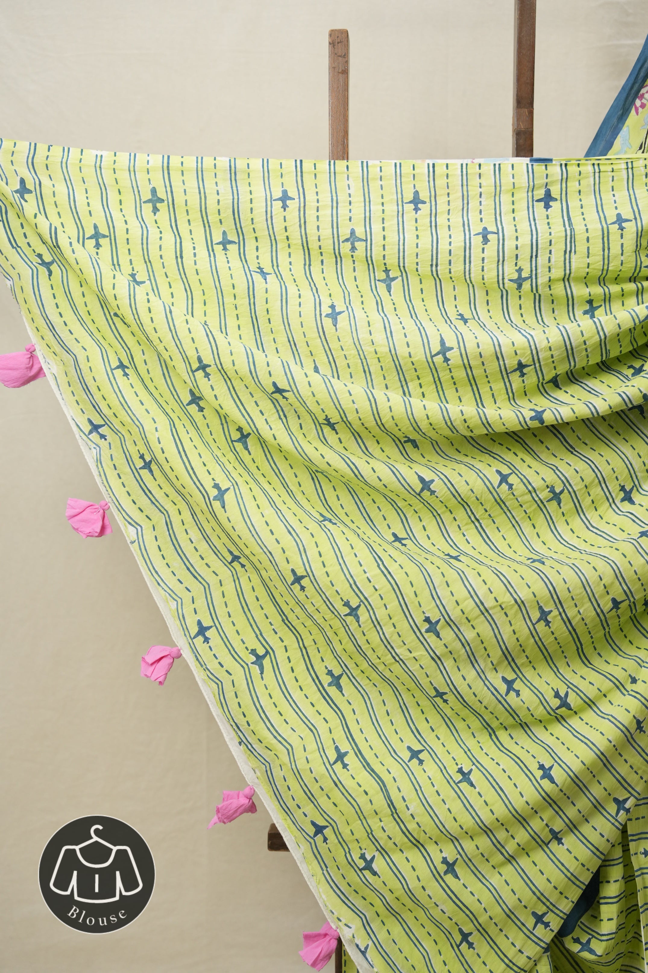 Pista Green HBP Signature Cotton Saree - SRPGSCS14